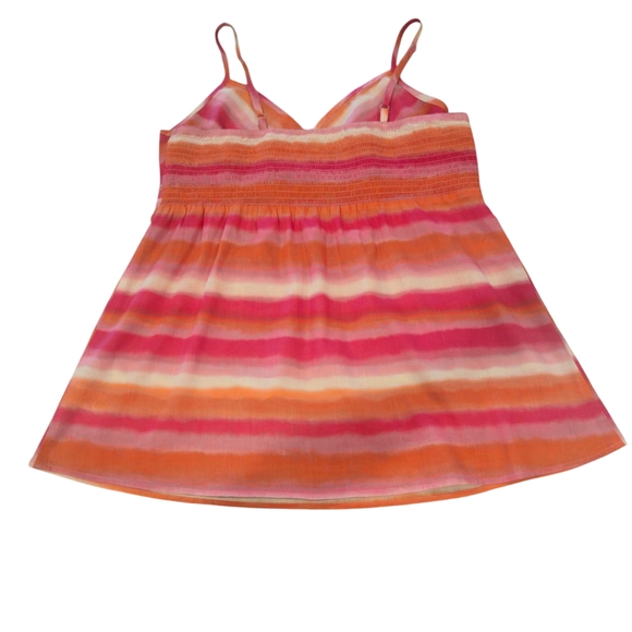 Maurices Women's Tank Top Size XXL  Pink Orange White 100% Cotton Exell - Picture 2 of 7